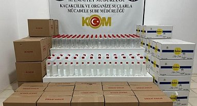 Samsun'da kaçak içki baskını!