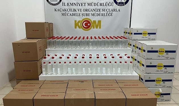 Samsun'da kaçak içki baskını!