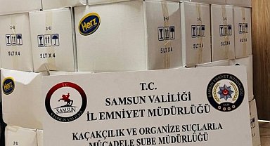Samsun'da kaçakçılık operasyonu: 1 ton 70 litre etil alkol ele geçirildi