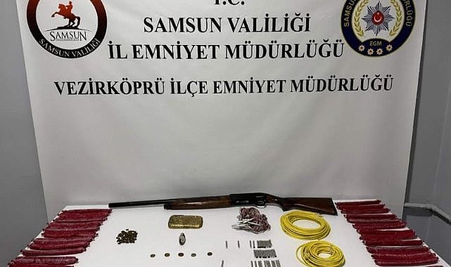 Samsun'da tarihi eser ve patlayıcı operasyonu