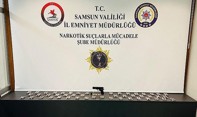 Samsun’da uyuşturucu ve silah ele geçirildi