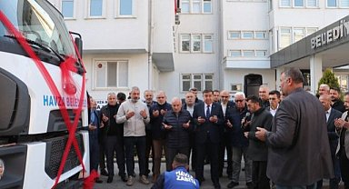 Samsun Havza Belediyesi'ne hibe edilen çöp kamyonu hizmete girdi