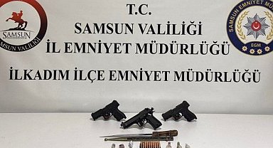 Samsun polisinden  uyuşturucu ve silah operasyonu