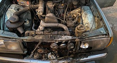 Samsun Tekkeköy'de otomobilini ateşe vermeye çalıştı