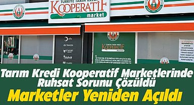 Samsun’un Atakum ilçesinde  Tarım Kredi Kooperatifi marketlerini ruhsat sorunu çözüldü