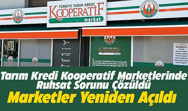 Samsun’un Atakum ilçesinde  Tarım Kredi Kooperatifi marketlerini ruhsat sorunu çözüldü