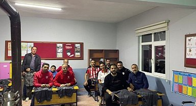 Samsunspor taraftarlarından kırsaldaki öğrencilere destek