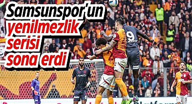 Samsunspor'un yenilmezlik serisi sona erdi