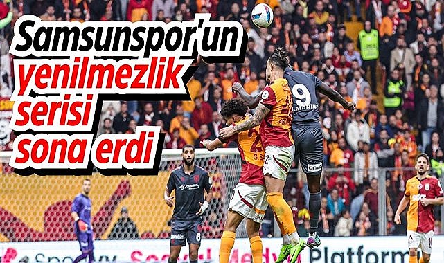 Samsunspor'un yenilmezlik serisi sona erdi