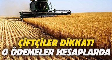 Tarımsal destek ödemeleri  hesaplarda