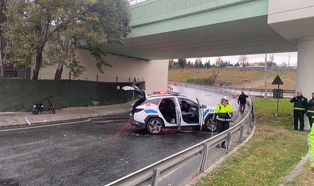 Trafik polislerine İETT otobüsü çarptı! 1 polis şehit oldu