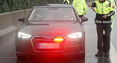 Usulsüz çakar kullanan 10 bin 444 sürücüye ceza!