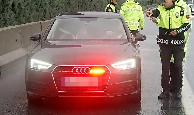 Usulsüz çakar kullanan 10 bin 444 sürücüye ceza!