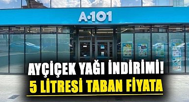 A101'de ayçiçek yağı indirimi! 5 litresi taban fiyata satılacak