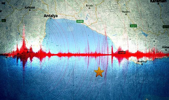 Antalya açıklarında korkutan deprem!