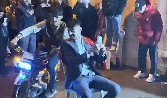 Bafra’da asker eğlencesinde motosikletli drifte 58 bin 877 TL ceza!