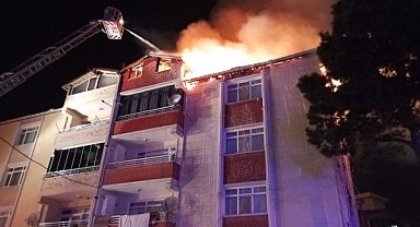 Çarşamba’da çatı yangını!