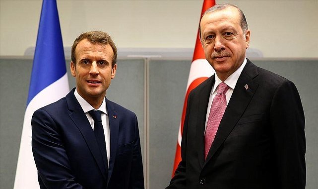 Cumhurbaşkanı Erdoğan, Macron ile görüştü!