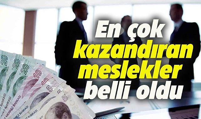 En çok kazandıran meslekler açıklandı