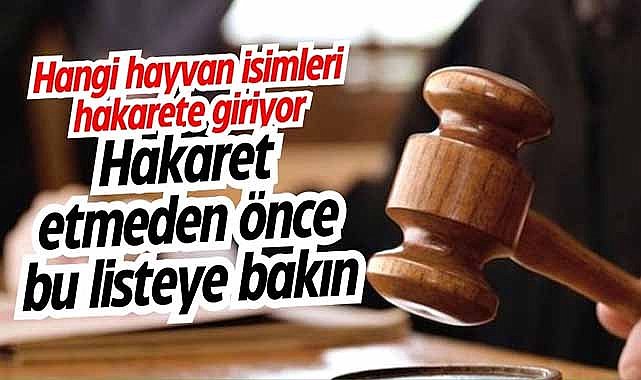 Hangi hayvan isimleri hakaret sayılıyor?