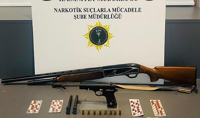 İlkadım'da uyuşturucu ve silah operasyonu
