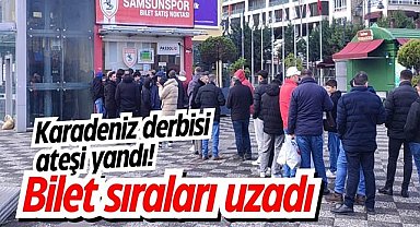 Karadeniz derbisi ateşi yandı! Bilet sıraları uzadı