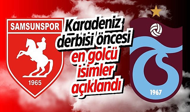 Karadeniz derbisi öncesi en golcü isimler açıklandı