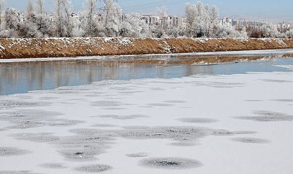 Kızılırmak’ta buzlanma: Samsun’a kadar etkili soğuk hava