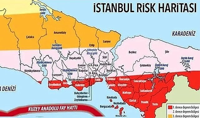 Olası İstanbul depreminde fay hattındaki ilçeler!