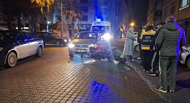 Samsun Bafra'da motosiklet ile otomobil çarpıştı! 2 kişi yaralandı