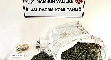 Samsun'da 7 kilo kubar esrar ele geçirildi