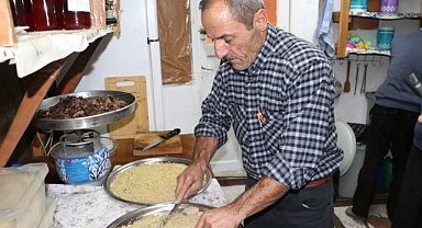 Samsun'da asma kaz tiridi sezonu devam ediyor