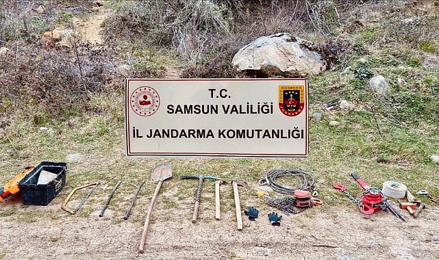 Samsun’da define avcıları yakalandı
