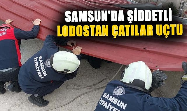 Samsun'da faciadan dönüldü! Çatılar uçtu