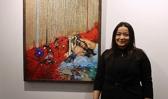 Samsun'da Hasret Yavuz'un kişisel resim sergisi sanatseverlerle buluştu