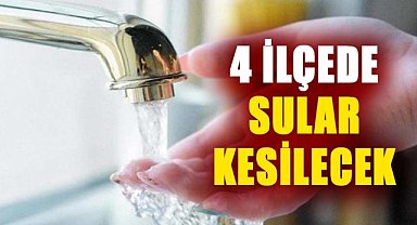 Samsun'da su kesintisi uyarısı! 22 Aralık Pazar 4 ilçede sular kesilecek