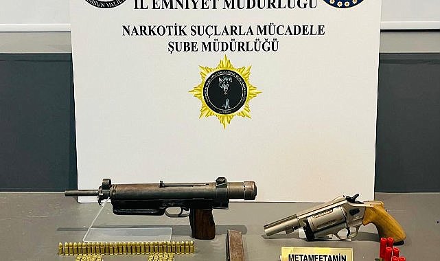 Samsun'da uyuşturucu ve silah operasyonu! 5 gözaltı