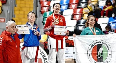 Samsun'un gururu Sinem karatede zirvede