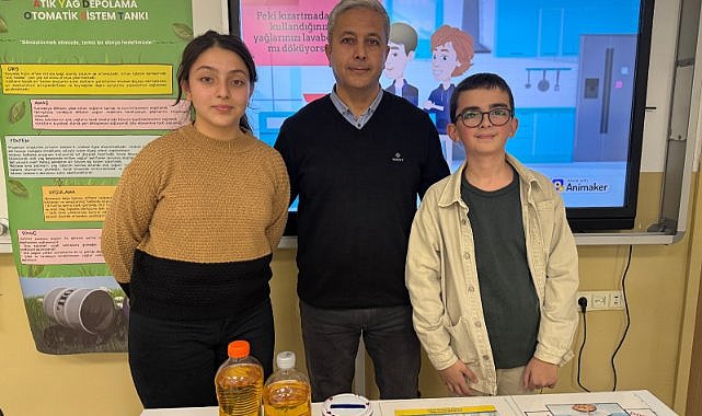 Samsunlu öğrencilerden örnek proje: ‘Aydost’ atık yağ depolama cihazı