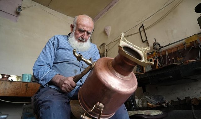 Samsunlu semaver ustasının el emeği dünyaya ulaşıyor