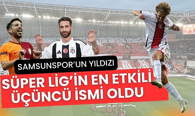 Samsunspor'da Holse Süper Lig'in en etkili üçüncü orta saha oyuncusu oldu