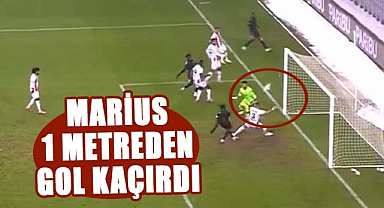 Samsunspor'da Marius 1 metreden gol kaçırdı