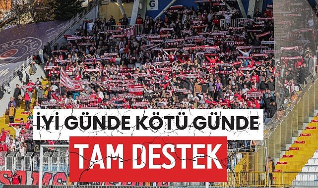 Samsunspor taraftarından hep destek tam destek