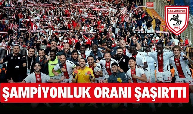 Samsunspor'un şampiyonluk oranı değişti