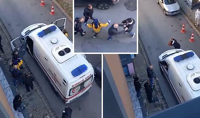 Şaşkına çeviren olay! Ambulansın önünü kesip binmeye çalıştı