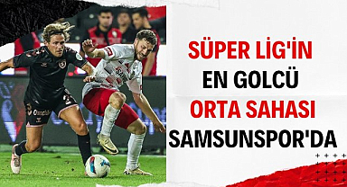 Süper Lig'in en golcü orta sahası Samsunspor'da