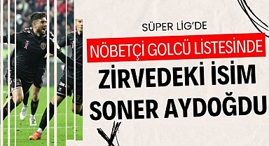 Süper Lig'in nöbetçi golcüleri listesinde Soner Aydoğdu zirvede