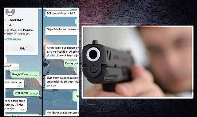 WhatsApp yazışmasını ifşa etti! Haraç çetesi esnafı tehdit etti