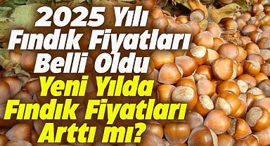 2025 yılı fındık fiyatları belli oldu