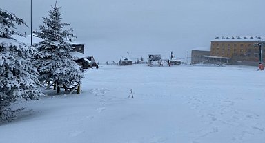 Akdağ Kayak Merkezi karla kaplandı